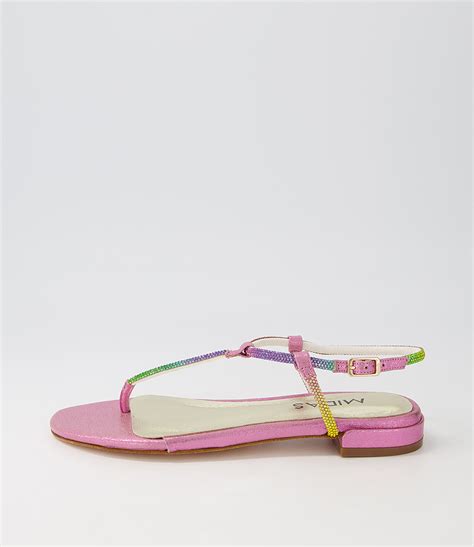 Lantana Silver Fabric Sandals by Midas .